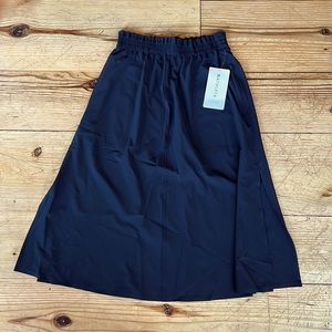 NWT Athleta Savannah midi skirt black size XS